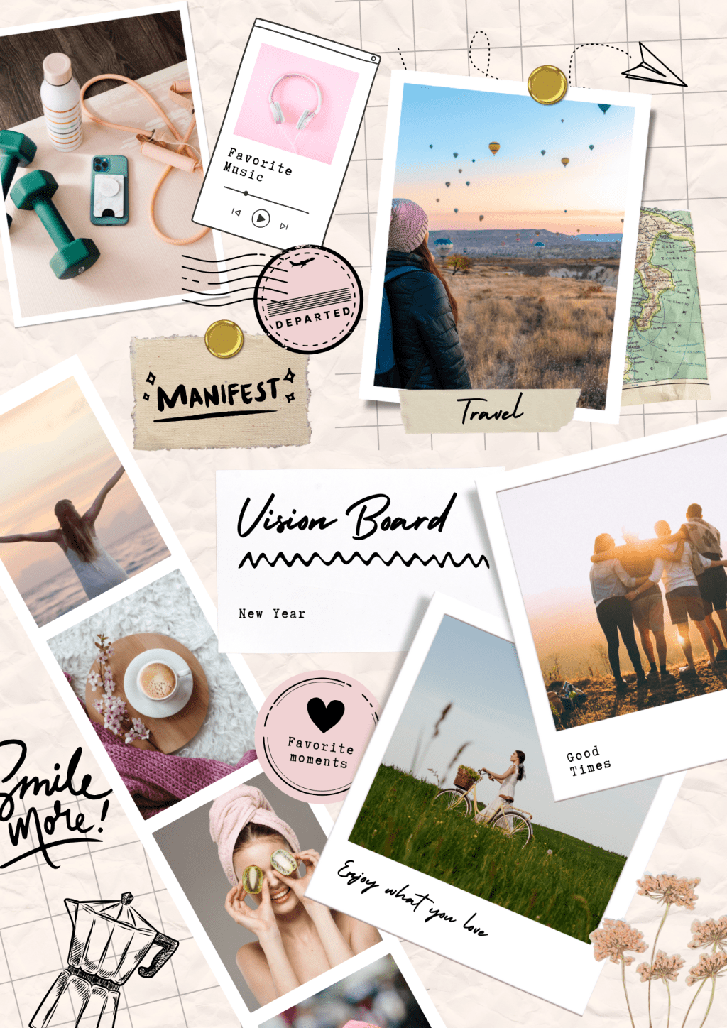 Başarılı Hedefler için Anksiyetesiz Vision Board Hazırlama&nbsp;Rehberi